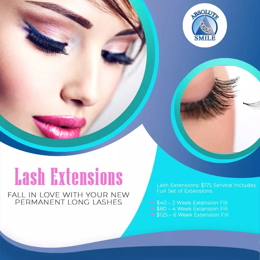 beauty salon lash extension promo