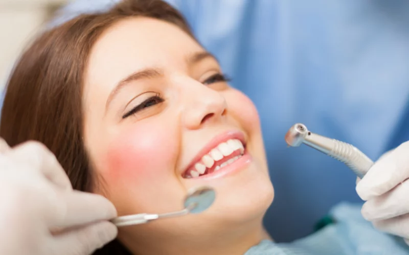 patient receiving dental examination