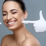smiling woman with perfect teeth